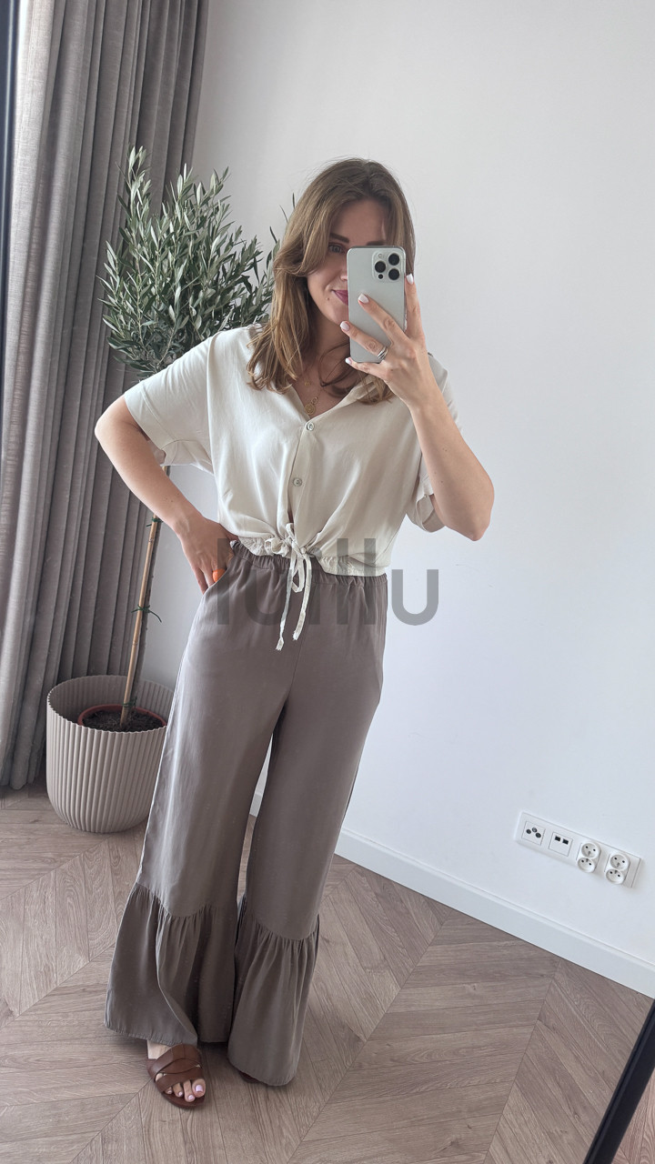 SPODNIE PREMIUM Z FALBANKĄ FANGO 1