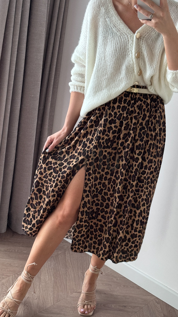 SPÓDNICA WISKOZOWA W PANTERKĘ VALERIA (PRE-ORDER, DOSTAWA 10 DNI ROBOCZYCH) 4