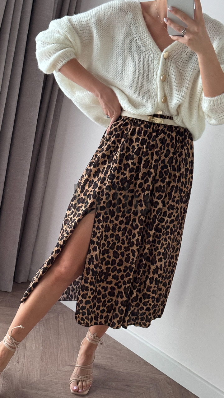 SPÓDNICA WISKOZOWA W PANTERKĘ VALERIA (PRE-ORDER, DOSTAWA 10 DNI ROBOCZYCH) 5