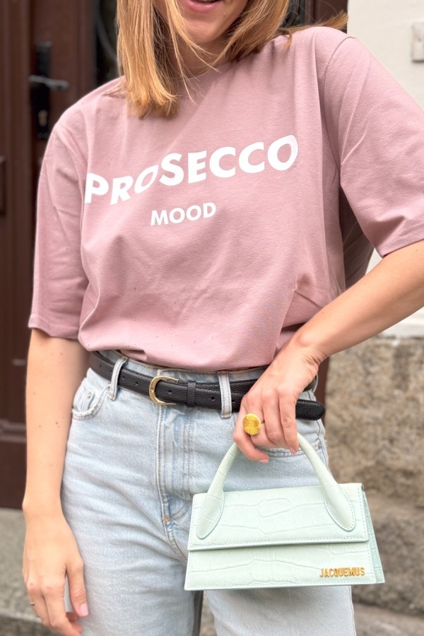 T-SHIRT PROSECCO MOOD CHŁODNY RÓŻ 3