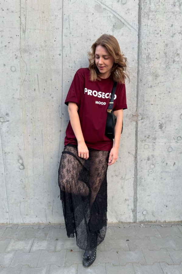 T-SHIRT PROSECCO MOOD BORDOWY 5