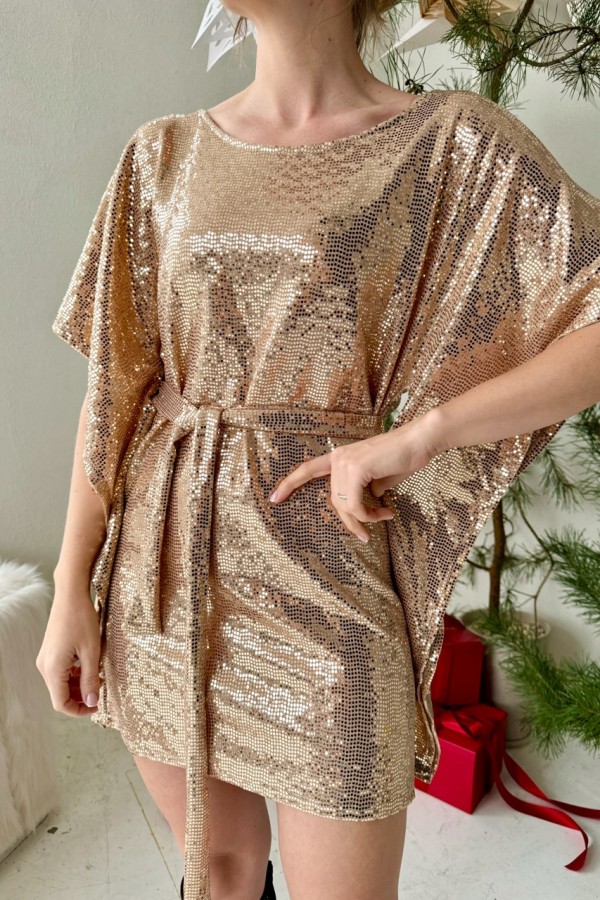 SUKIENKA ZŁOTA KIMONO 3