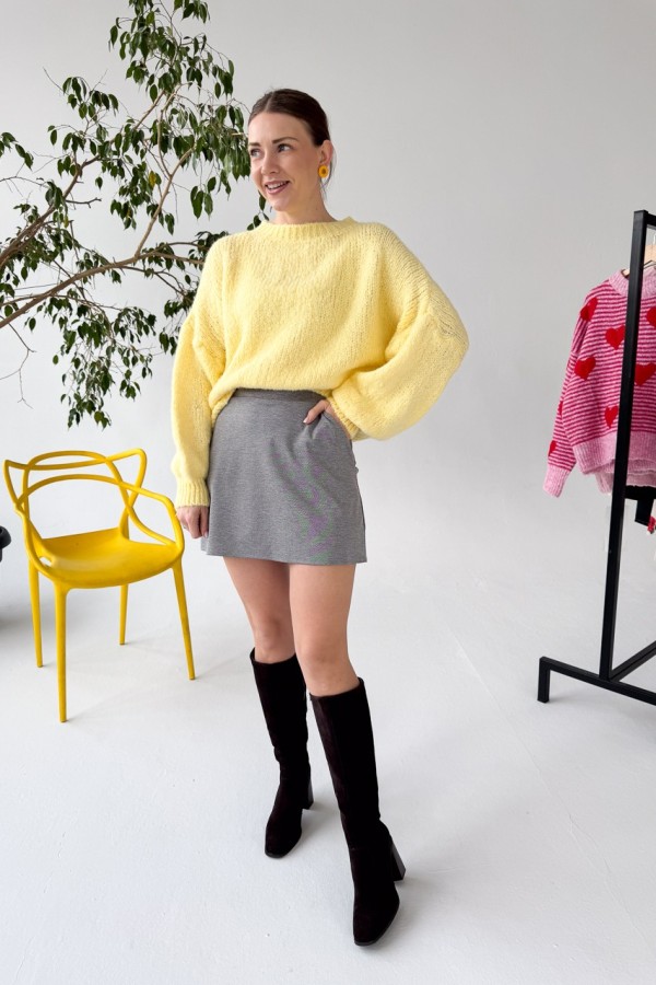 SWETER W KOLORZE BANANOWYM SPRING 5