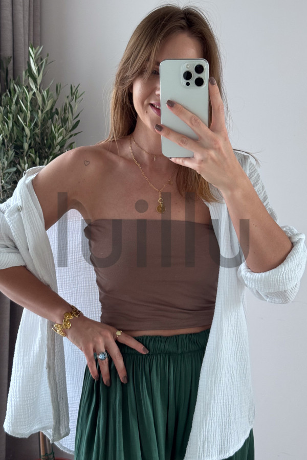 TOP TYPU BANDEAU KAKAOWY 1