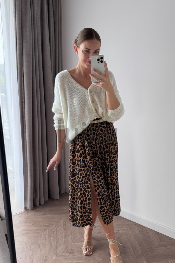 SPÓDNICA WISKOZOWA W PANTERKĘ VALERIA (PRE-ORDER, DOSTAWA 10 DNI ROBOCZYCH) 3