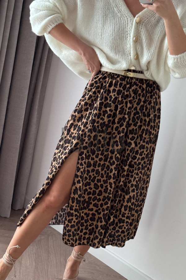 SPÓDNICA WISKOZOWA W PANTERKĘ VALERIA (PRE-ORDER, DOSTAWA 10 DNI ROBOCZYCH) 5