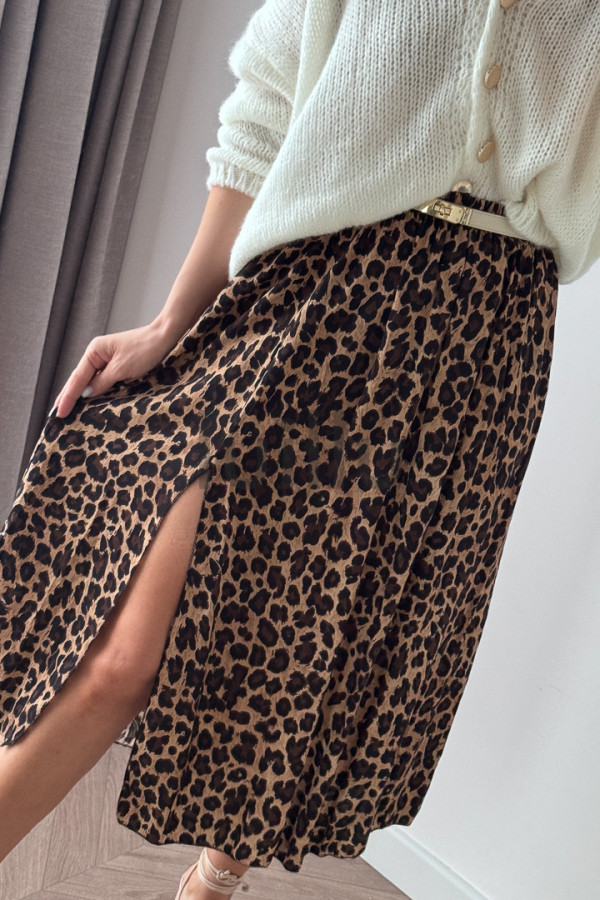 SPÓDNICA WISKOZOWA W PANTERKĘ VALERIA (PRE-ORDER, DOSTAWA 10 DNI ROBOCZYCH) 6