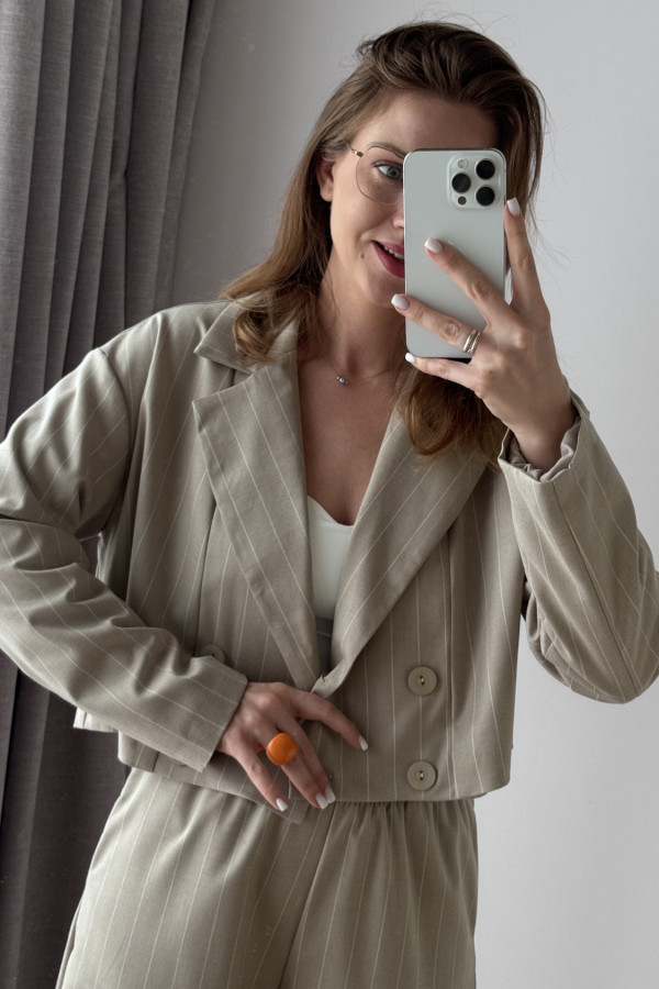 MARYNARKA MINI W PRĄŻEK GO WORK