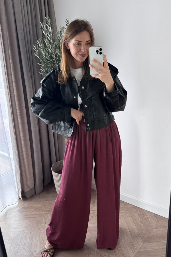 KURTKA EKO SKÓRKA CZARNY KROKODYL 2