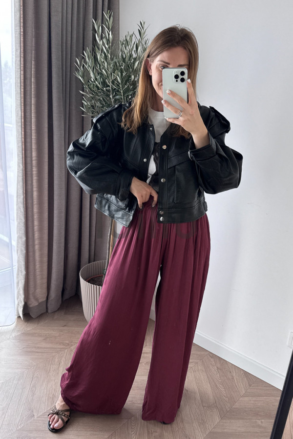 KURTKA EKO SKÓRKA CZARNY KROKODYL 8