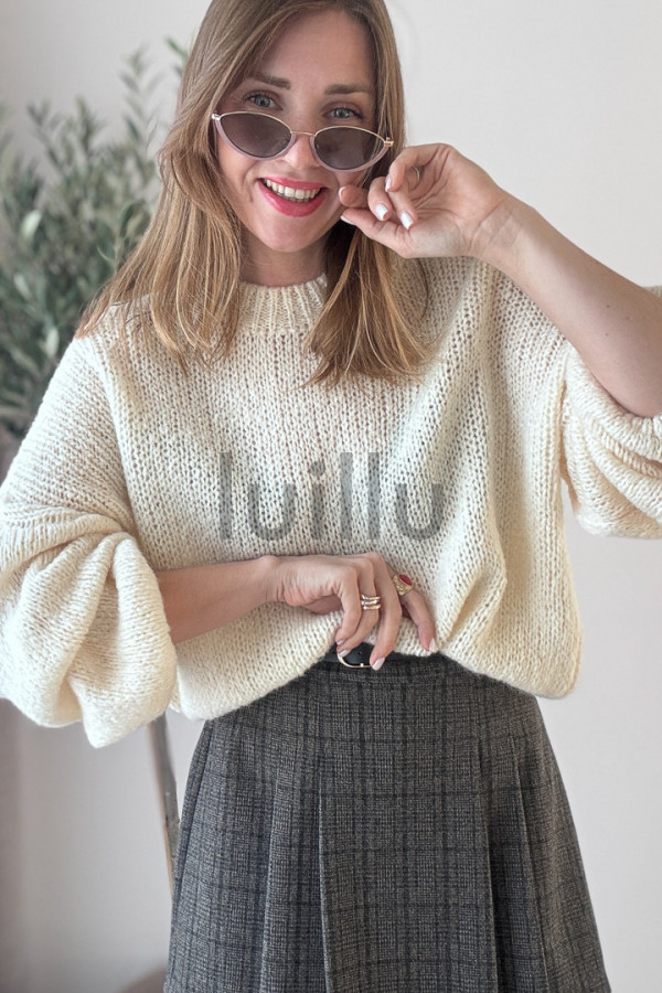 SWETER Z MOHEREM OVERSIZE MASCARPONE LAURA
